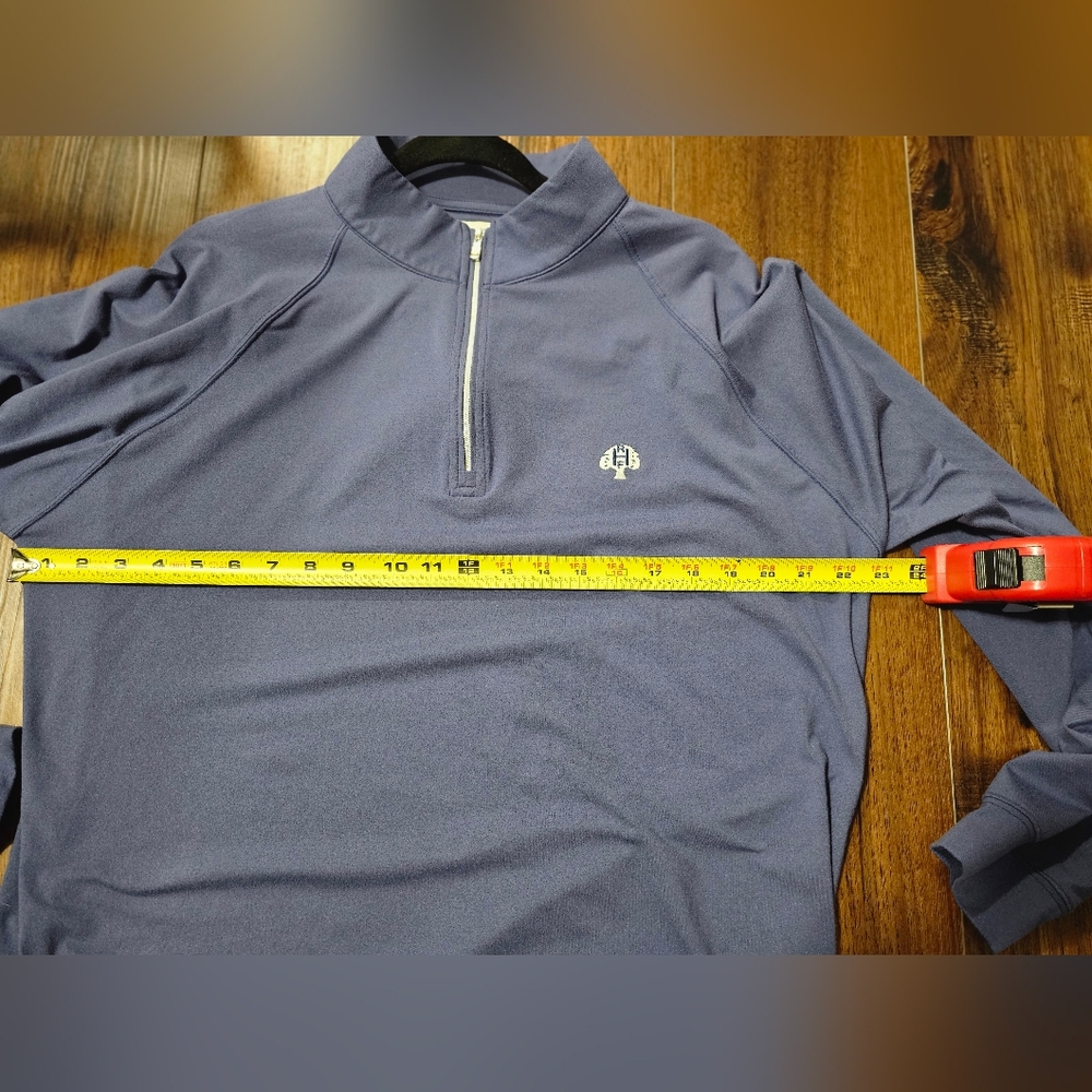 Holderness & Bourne Mens Large The Westland Navy 1/4 Zip Blue Pullover G… - Picture 8 of 10